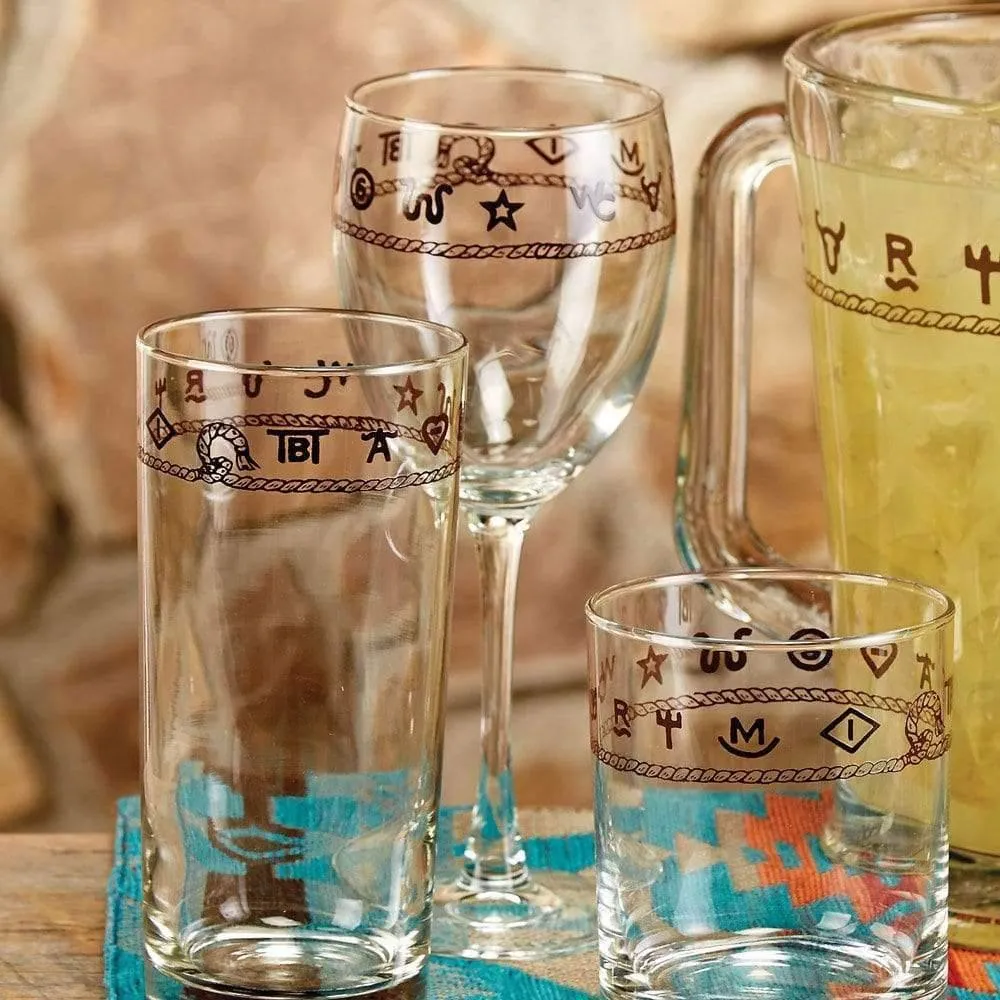 Branded Western Water Glasses