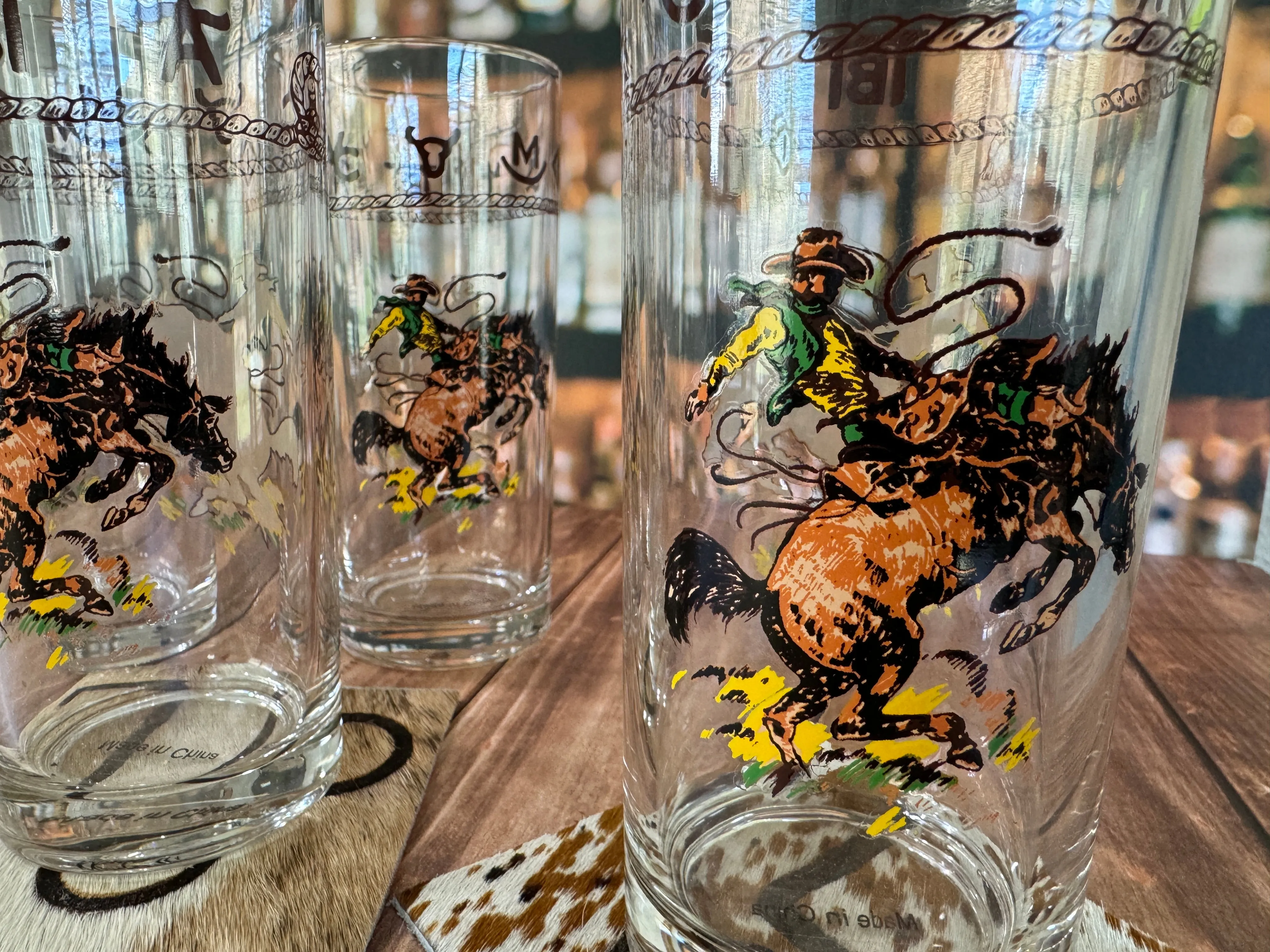 Bronc & Brands Western Glasses