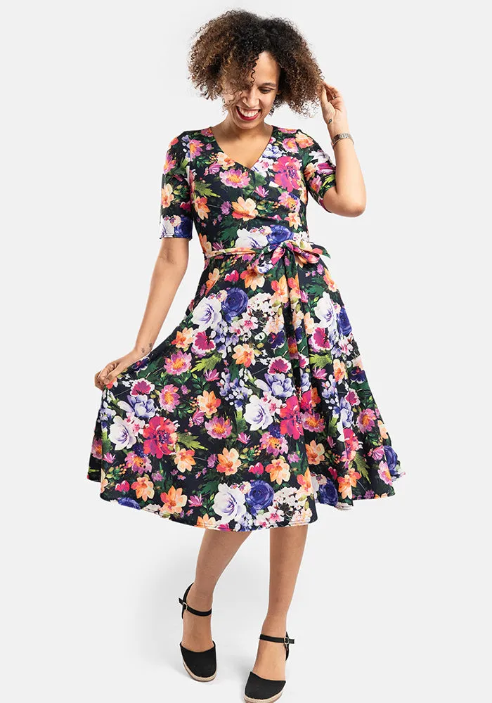 Bronwyn Floral Print Swing Dress