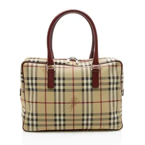 Burberry Haymarket Check Briefcase