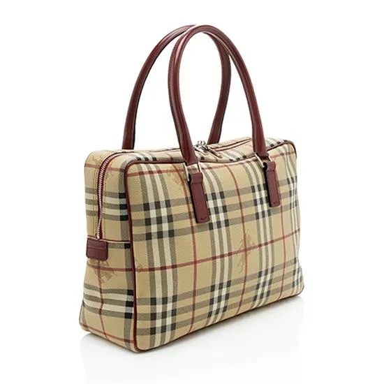 Burberry Haymarket Check Briefcase