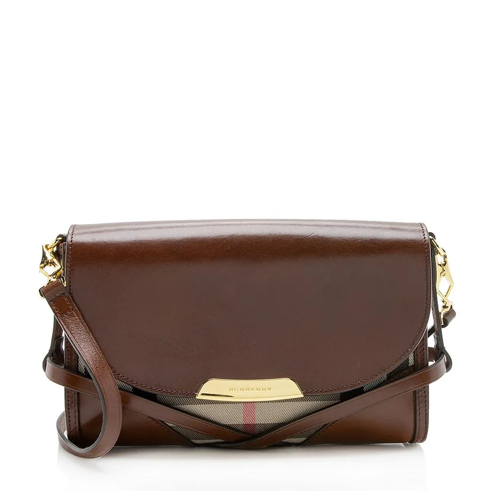 Burberry House Check Bridle Abbott Small Crossbody Bag