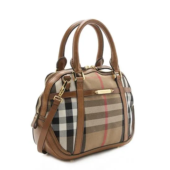 Burberry House Check Orchard Small Satchel