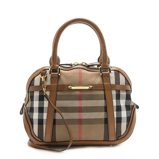 Burberry House Check Orchard Small Satchel