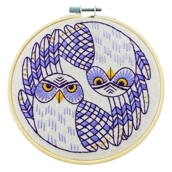 Burrowing Owls Embroidery DIY Kit