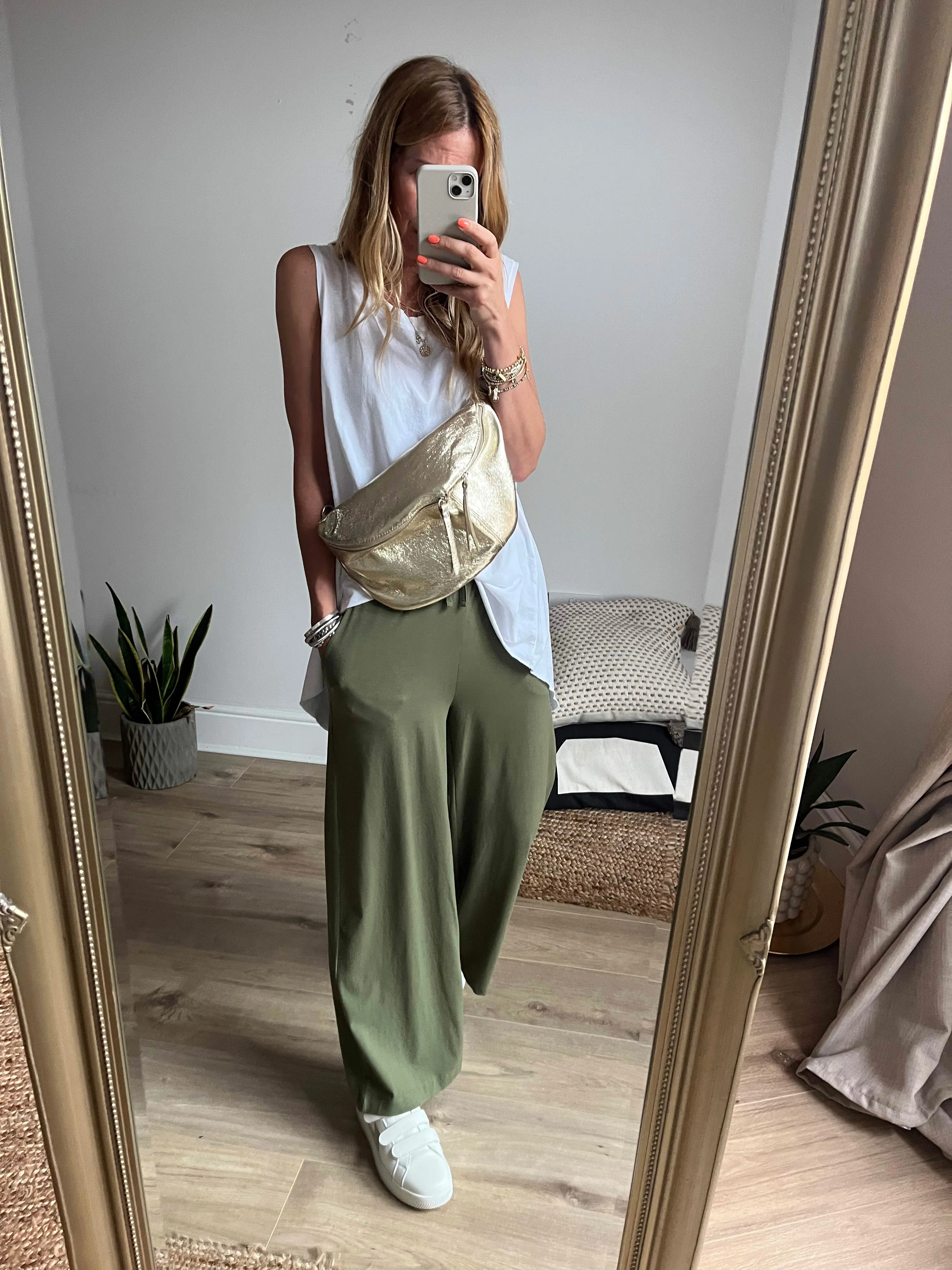 b.young  Pandinna Cotton Wide Leg Pants PREMIUM BRAND