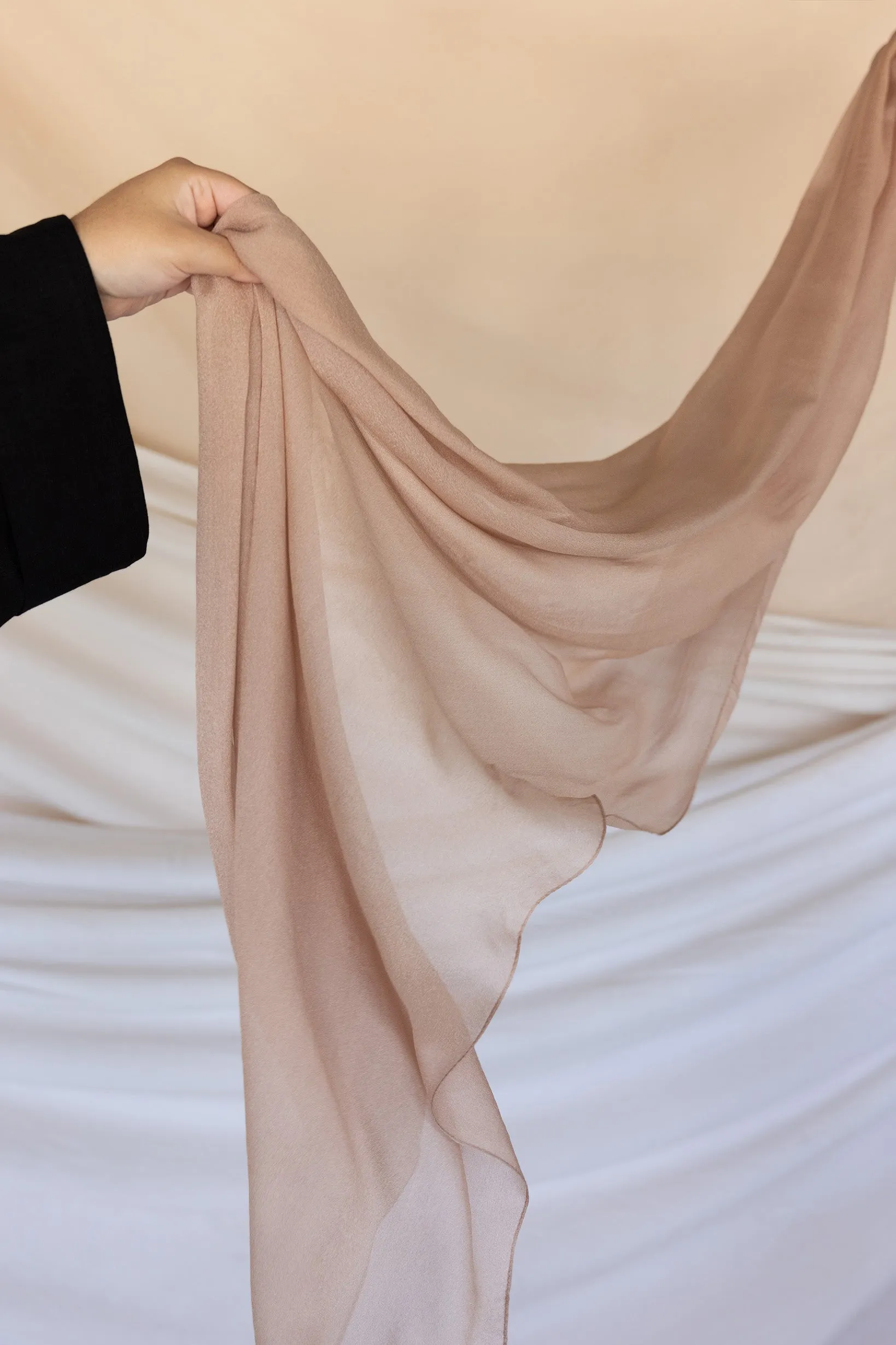 café cream silk chiffon