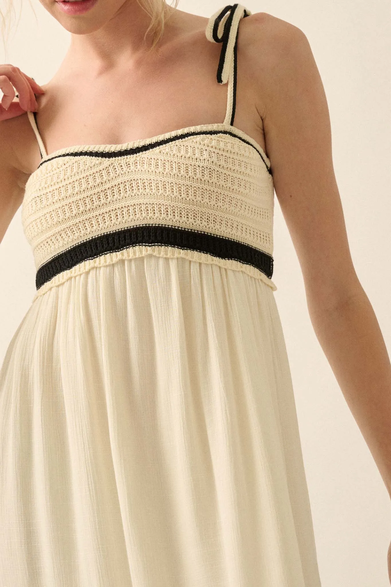 Call Me Darling Crochet Bodice Maxi Dress