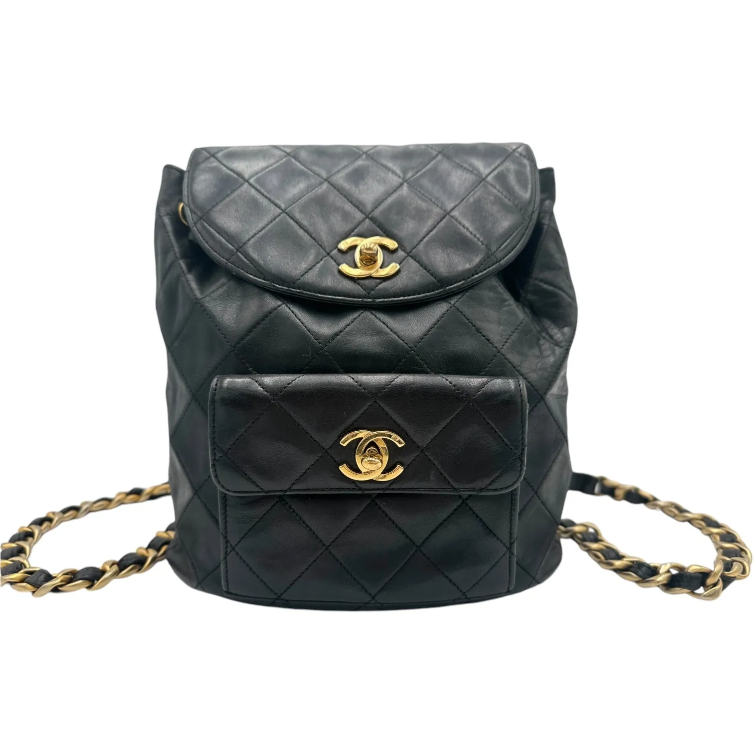 CHANEL Lambskin Quilted Duma Backpack