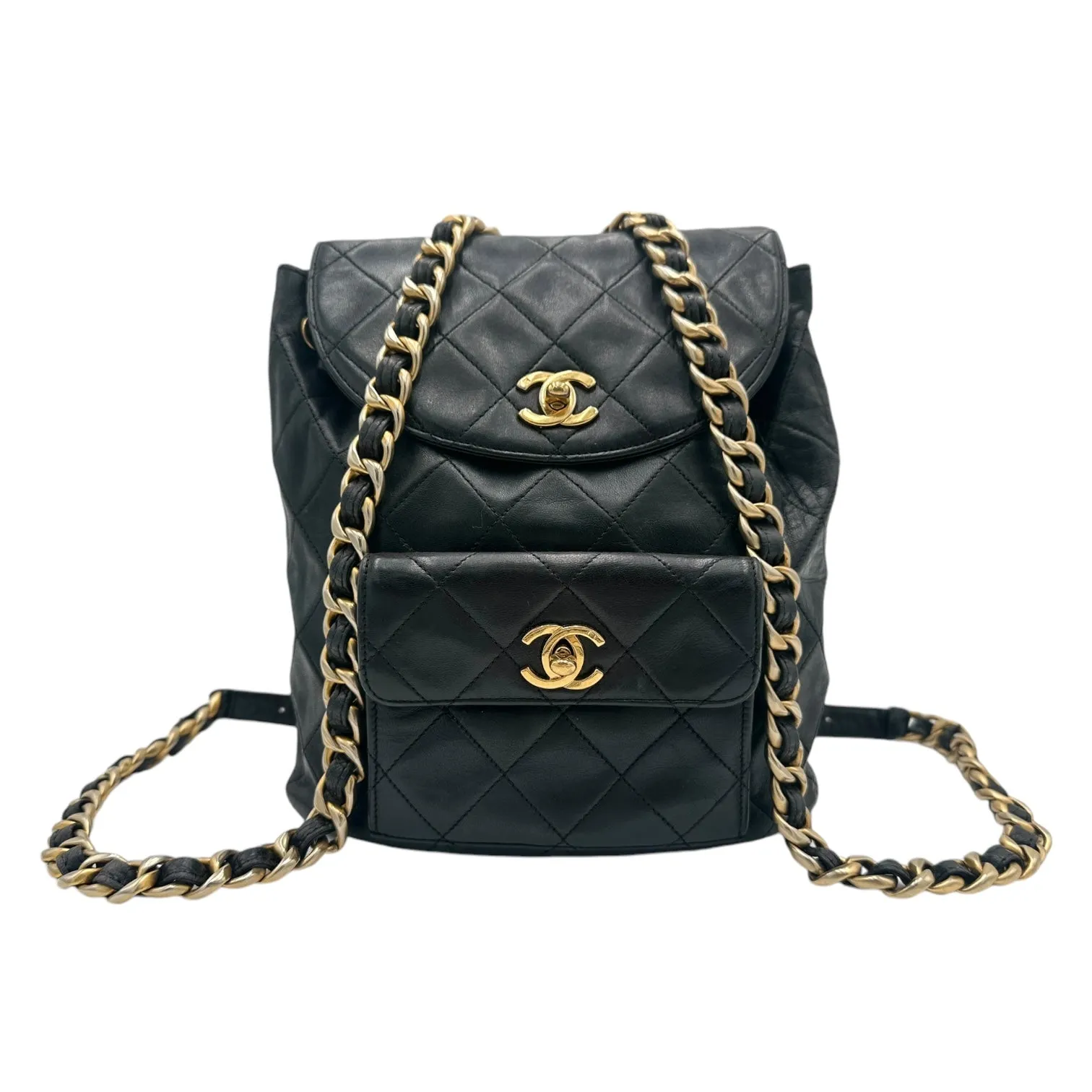 CHANEL Lambskin Quilted Duma Backpack