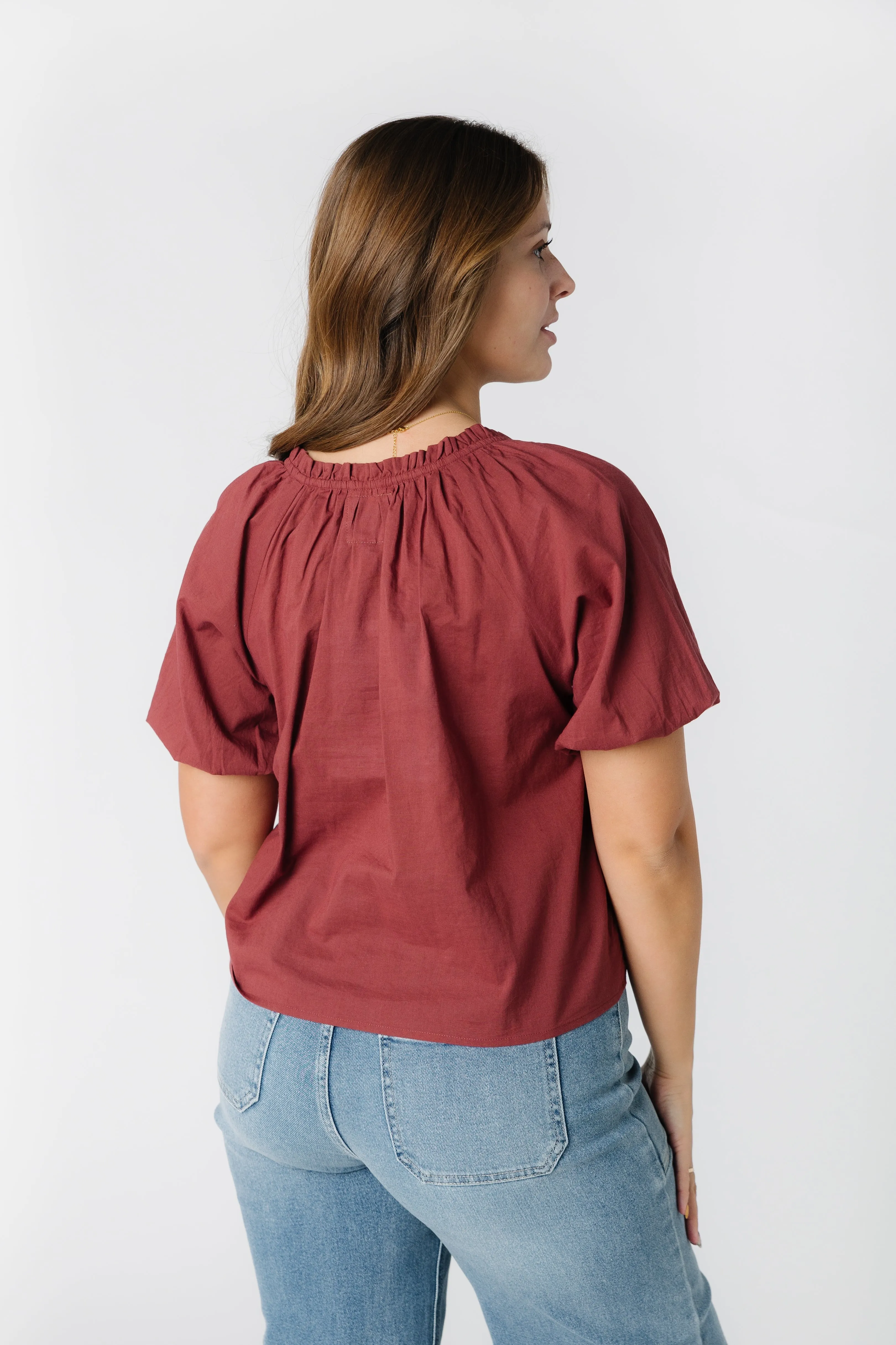 Citrus-Basics Button Down Top