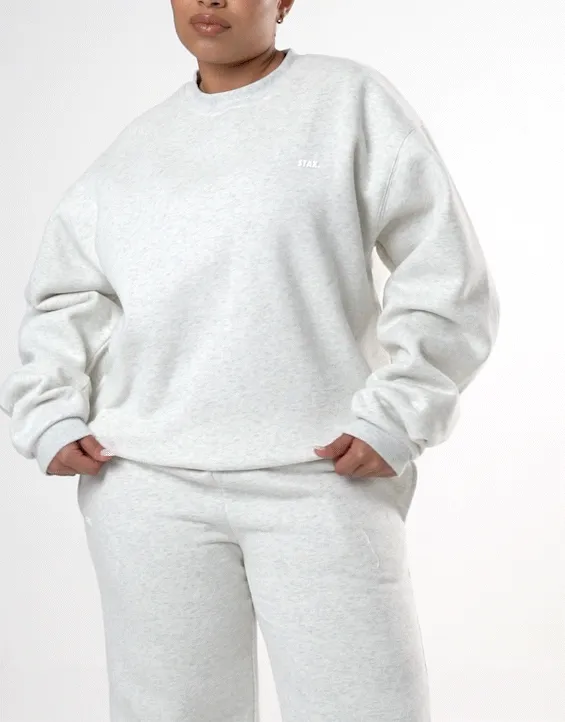 Classic Crew - Light Grey Marle