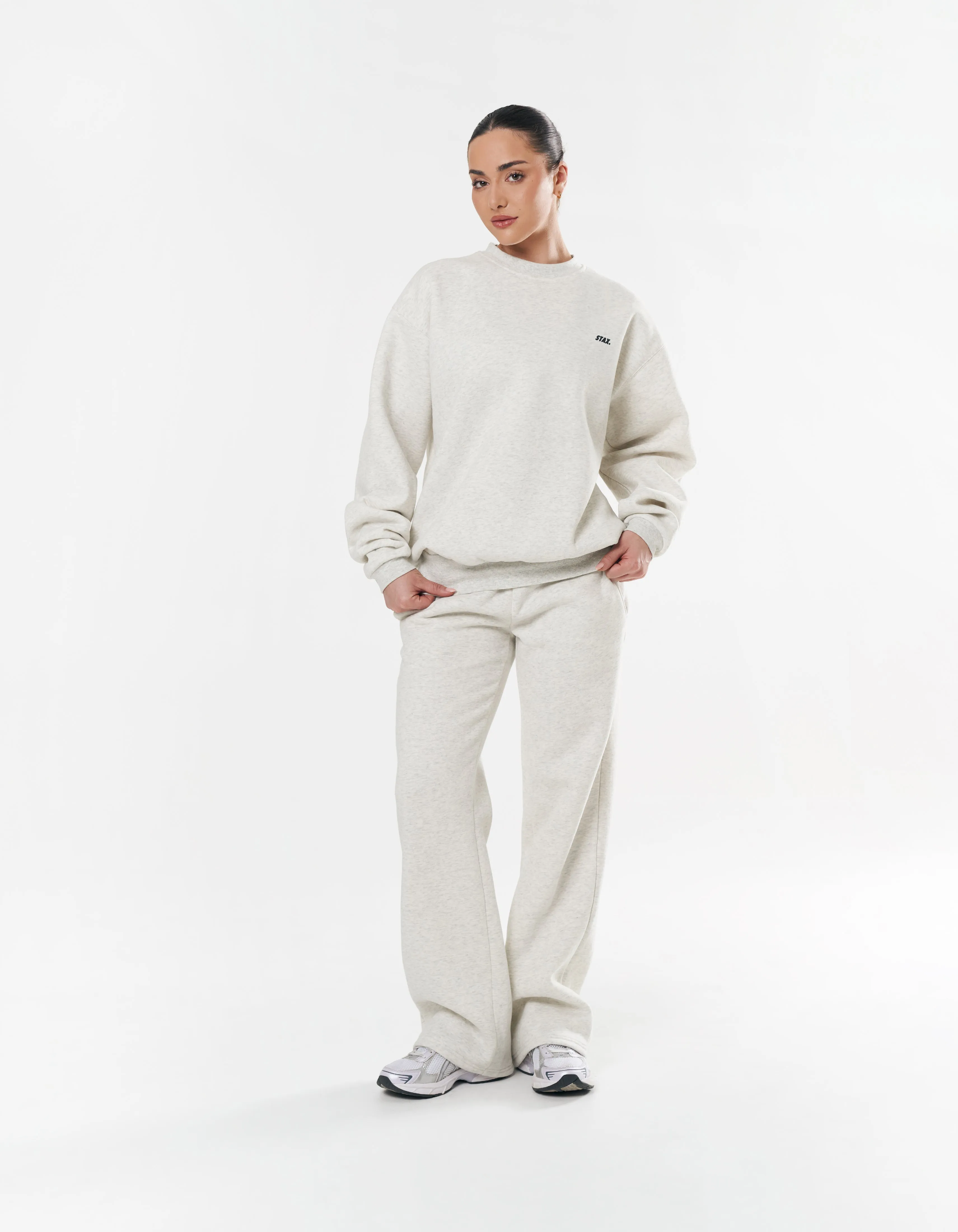 Classic Crew - Light Grey/Black