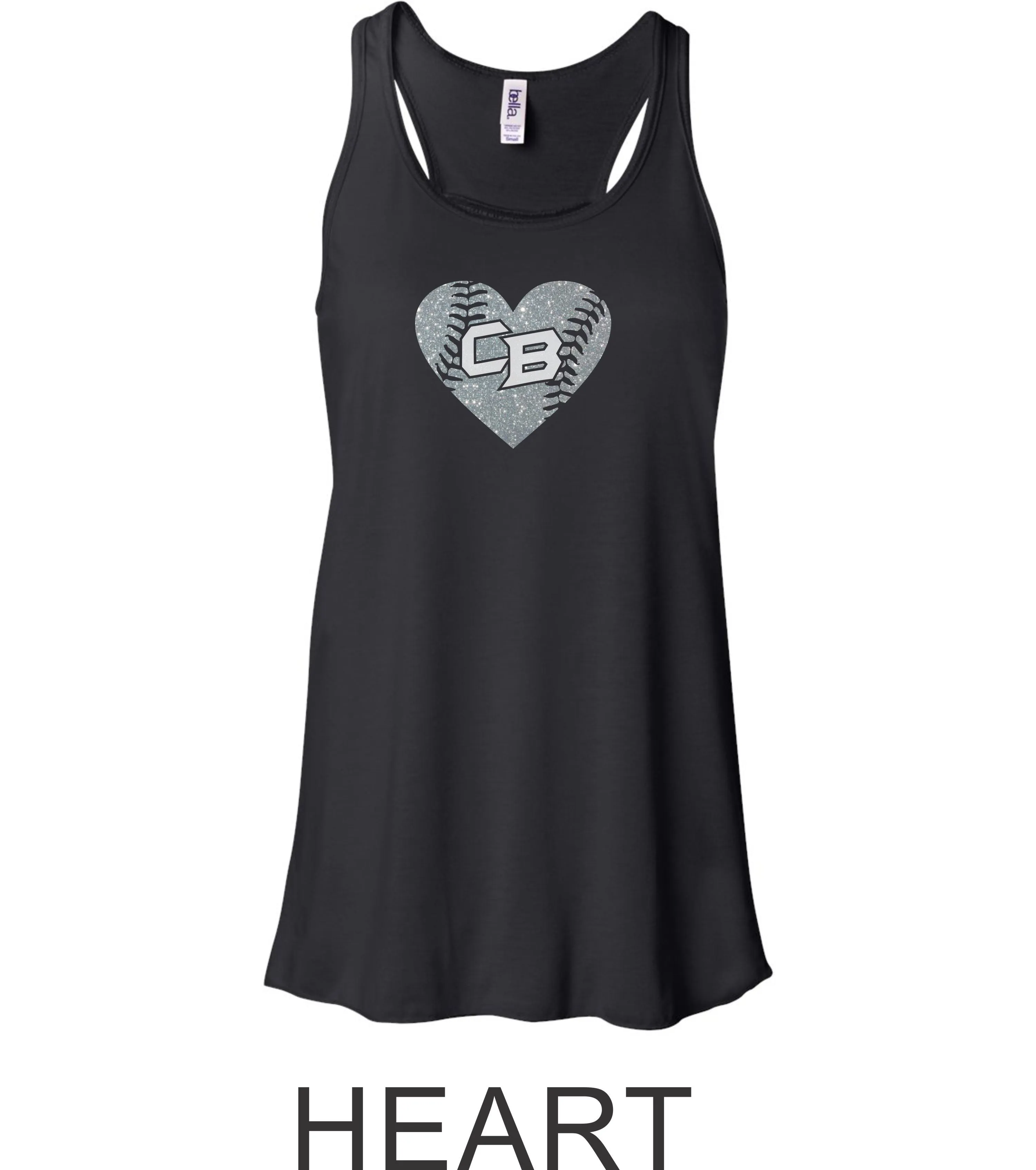 CO Baseball Ladies and Girls Flowy Tank- 7 designs- Matte or Glitter