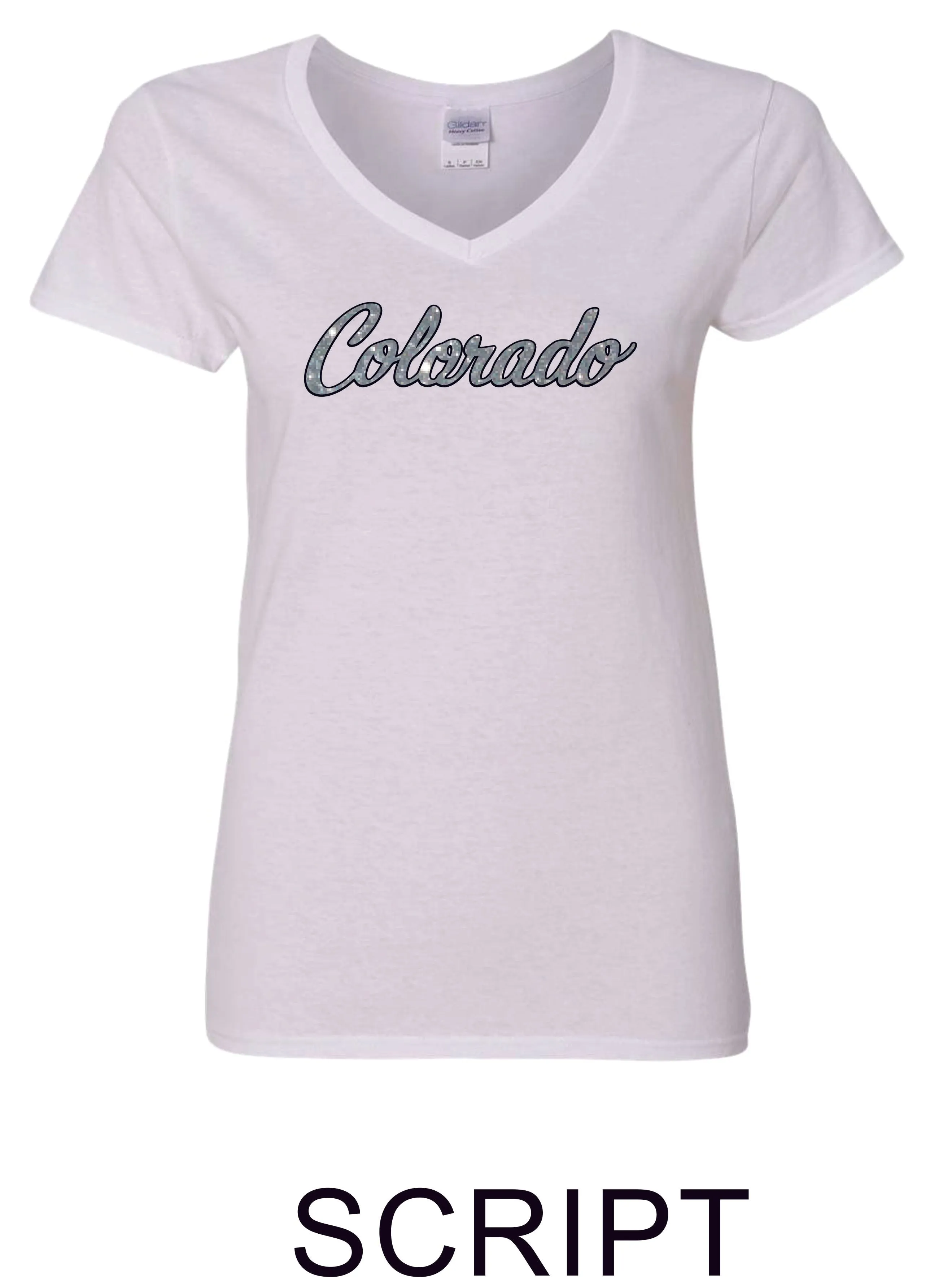 CO Baseball Ladies Tee- 7 Designs- Matte or Glitter