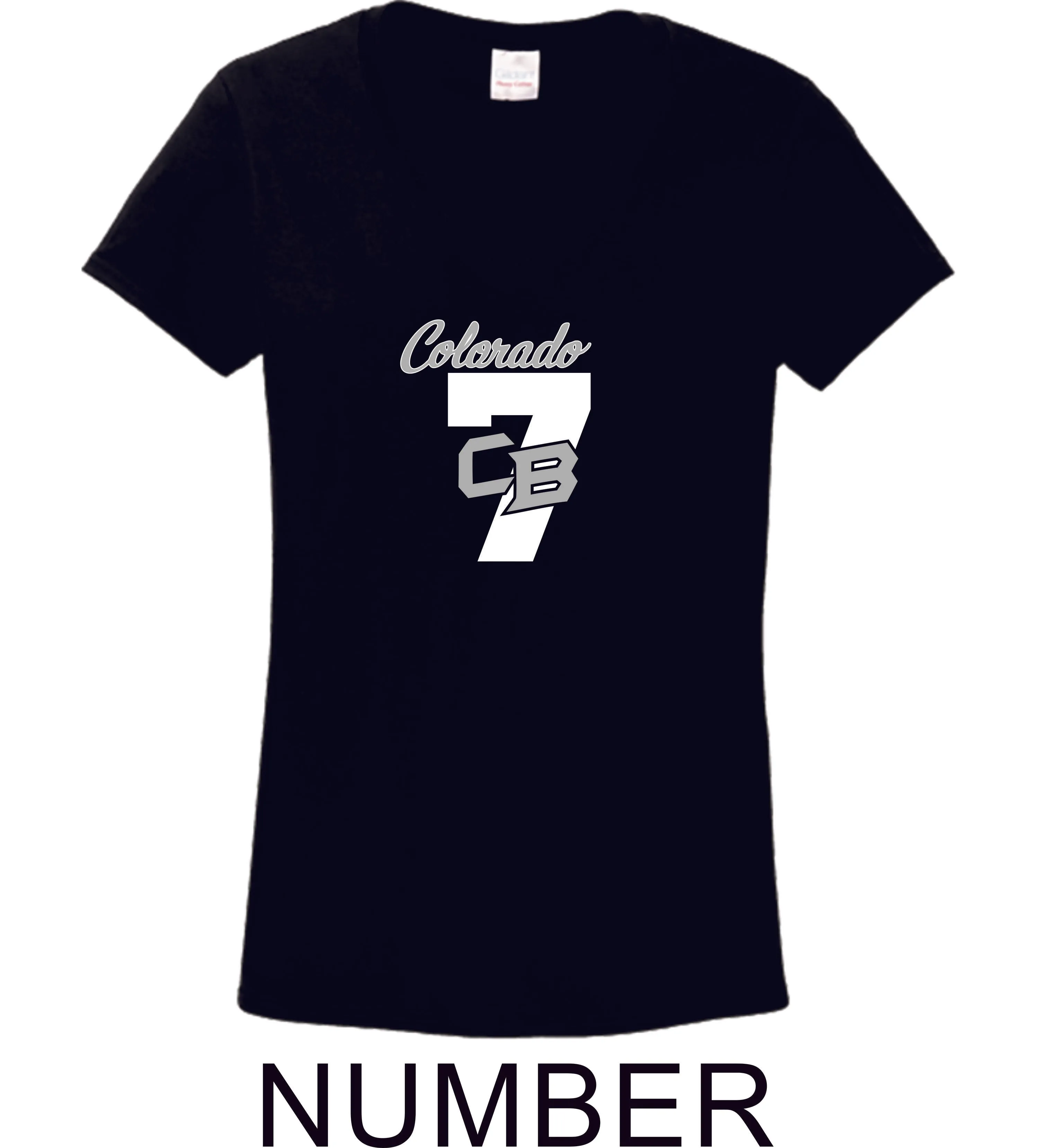 CO Baseball Ladies Tee- 7 Designs- Matte or Glitter