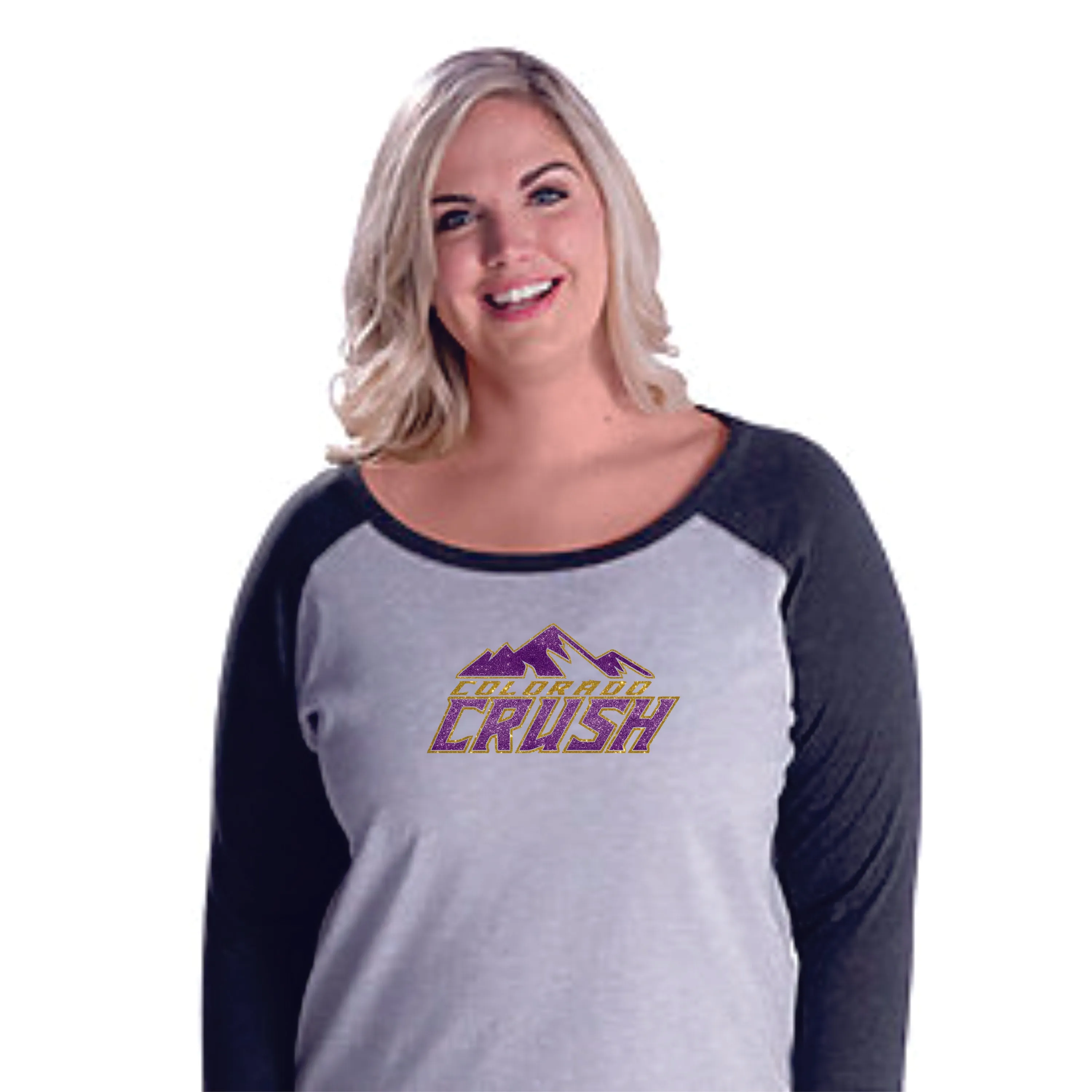 CO Crush Raglan- Ladies and Curvy Ladies