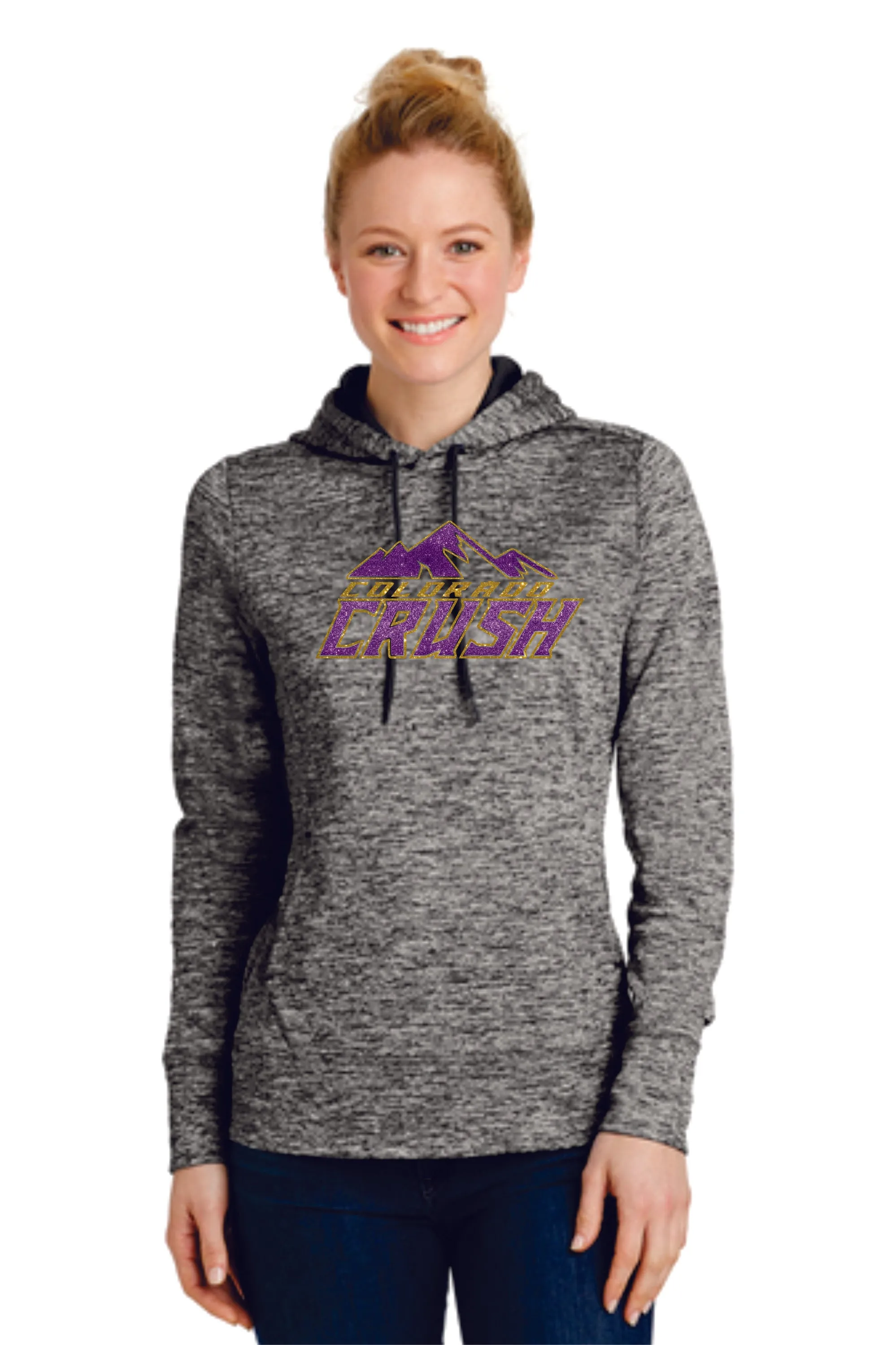 CO Crush Wicking Heather Hoodie- Ladies