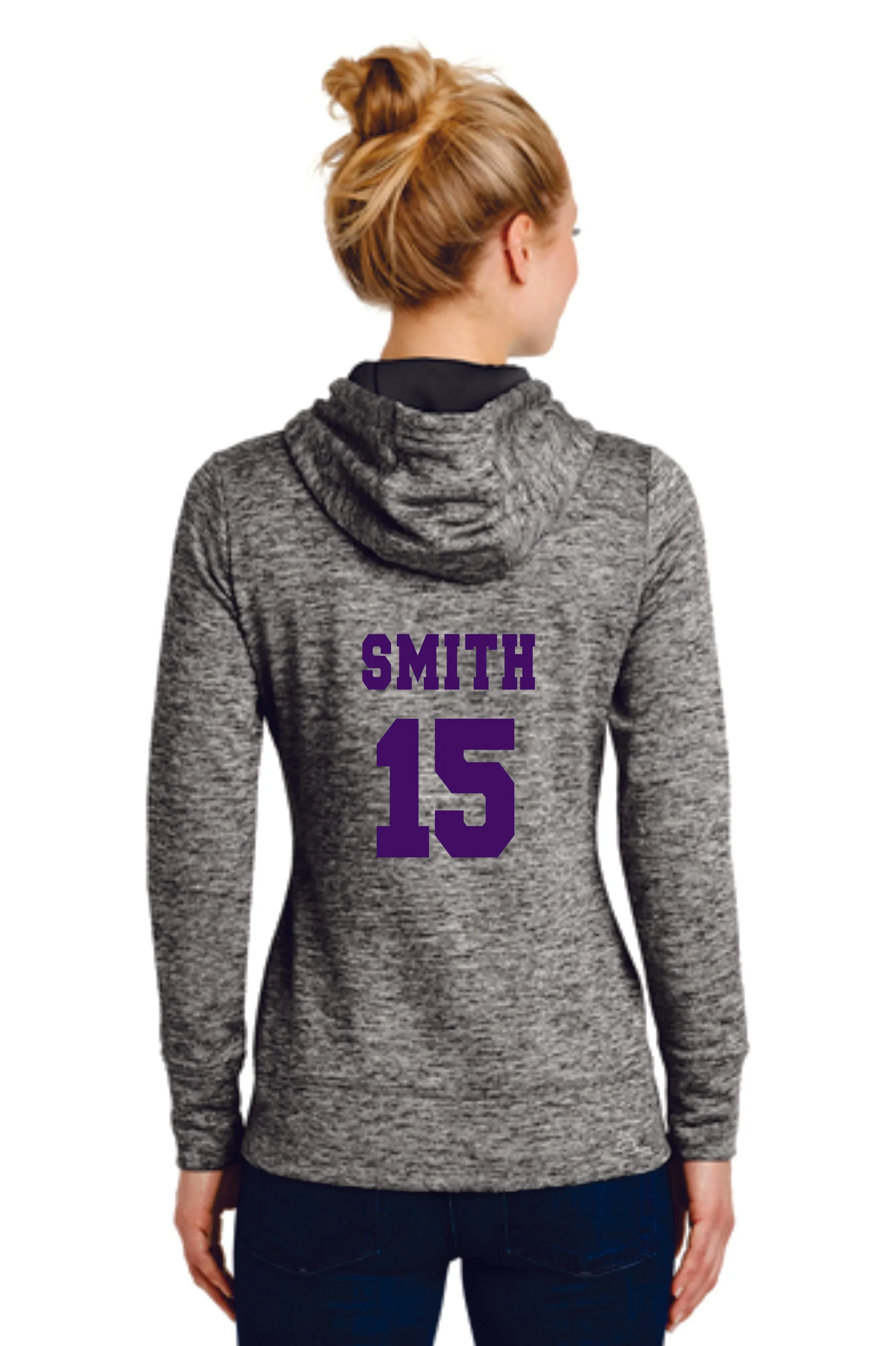 CO Crush Wicking Heather Hoodie- Ladies