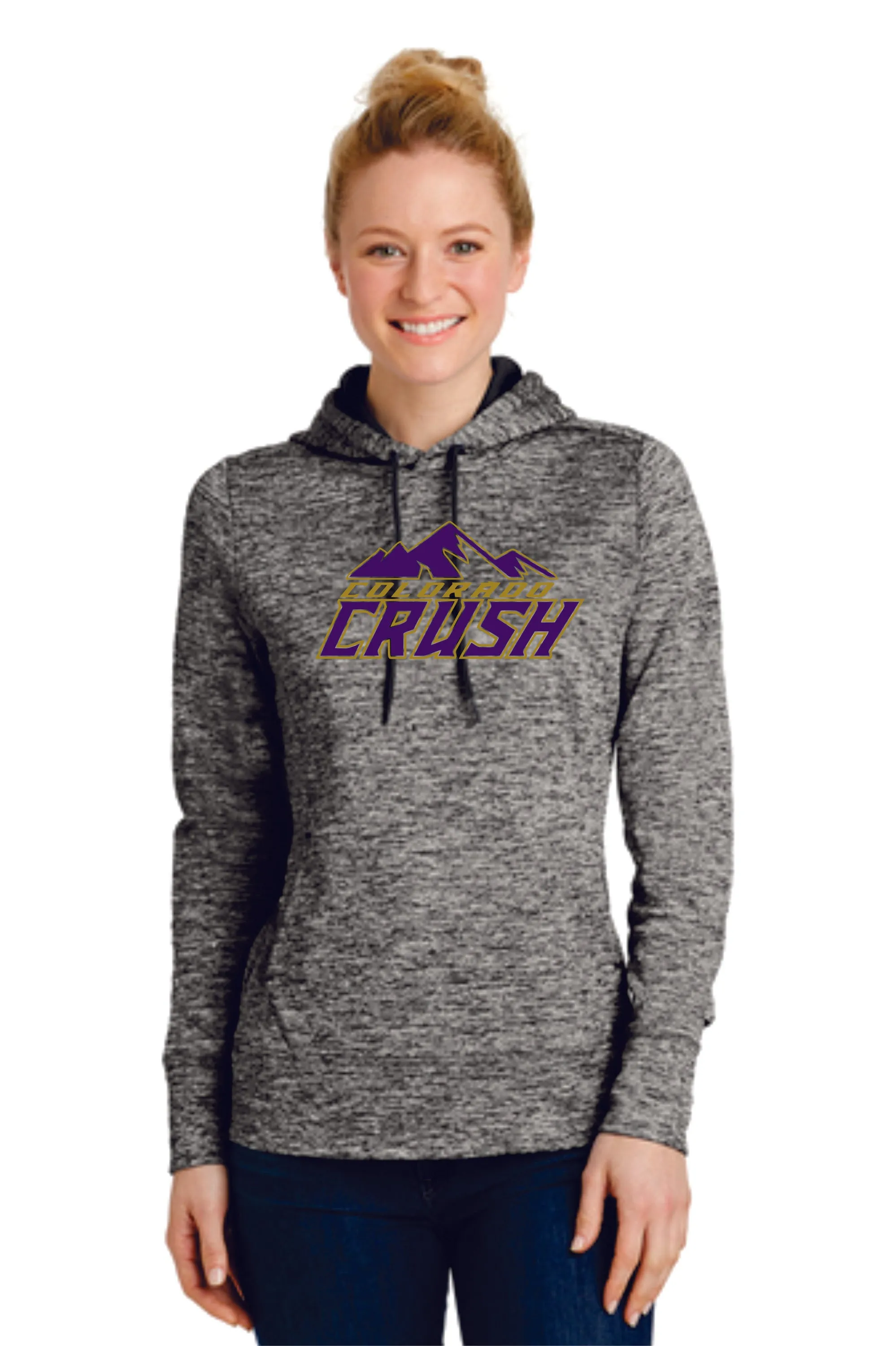 CO Crush Wicking Heather Hoodie- Ladies