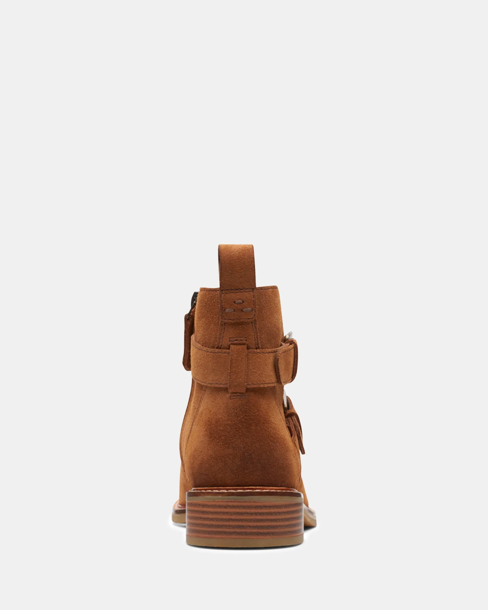 Cologne Buckle Dark Tan Suede