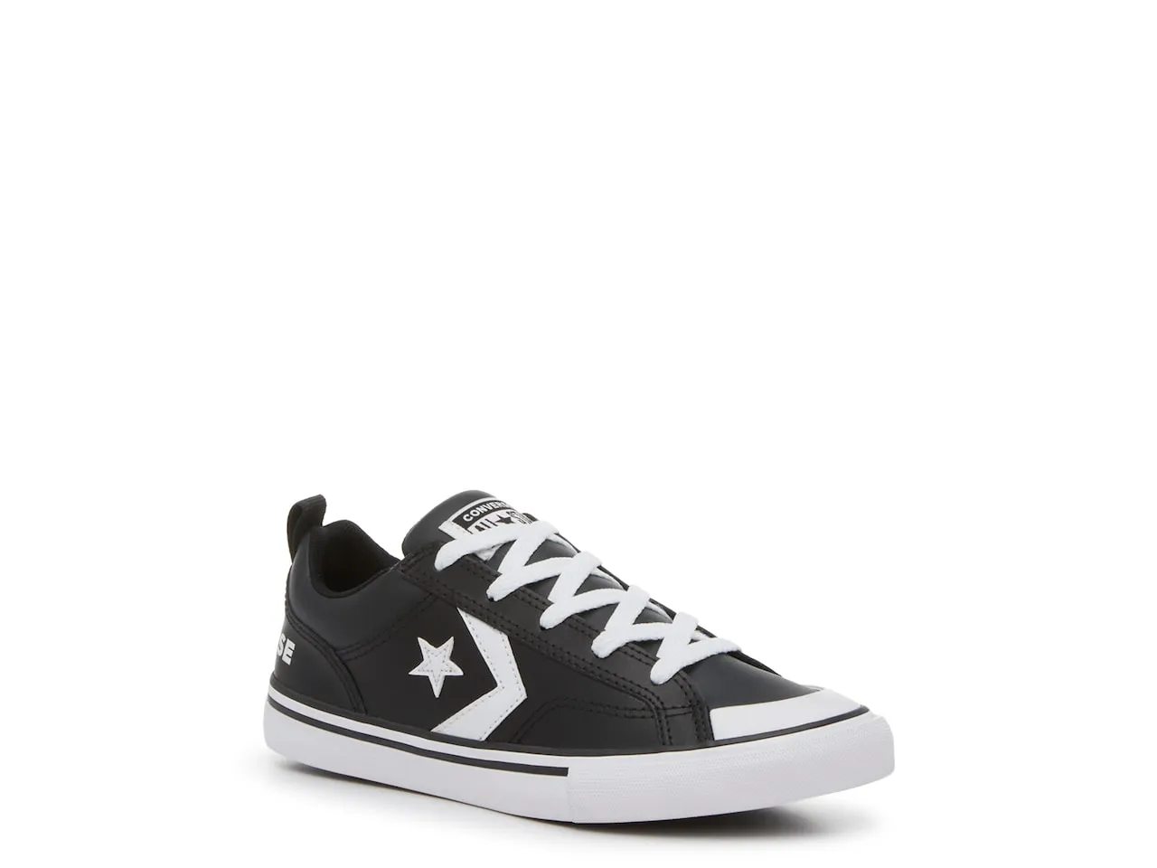 CONVERSE KID'S PRO BLAZE SIZE 4-7 BLACK/WHITE SHOES