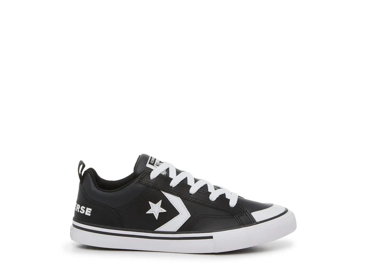 CONVERSE KID'S PRO BLAZE SIZE 4-7 BLACK/WHITE SHOES