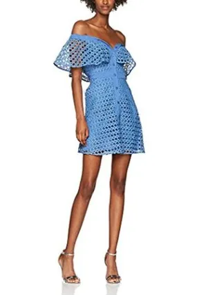 CROCHET LACE FRONT BUTTON UP DRESS