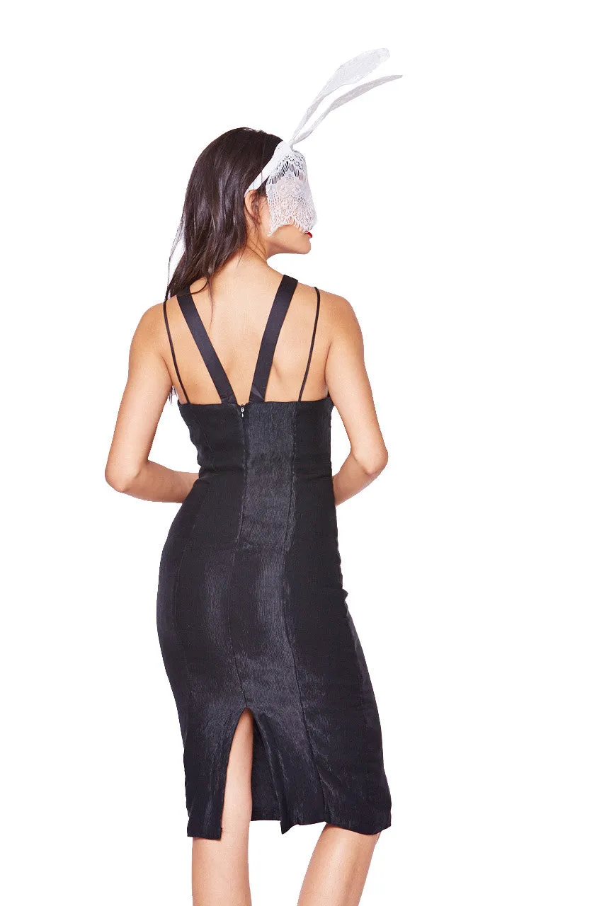 CROSS STRAP BODYCON DRESS