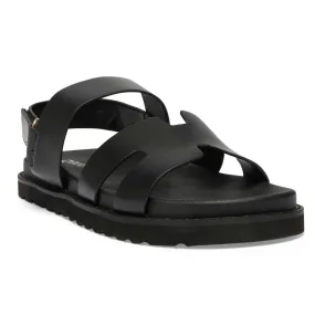 Daisy Sandal in Black Smooth