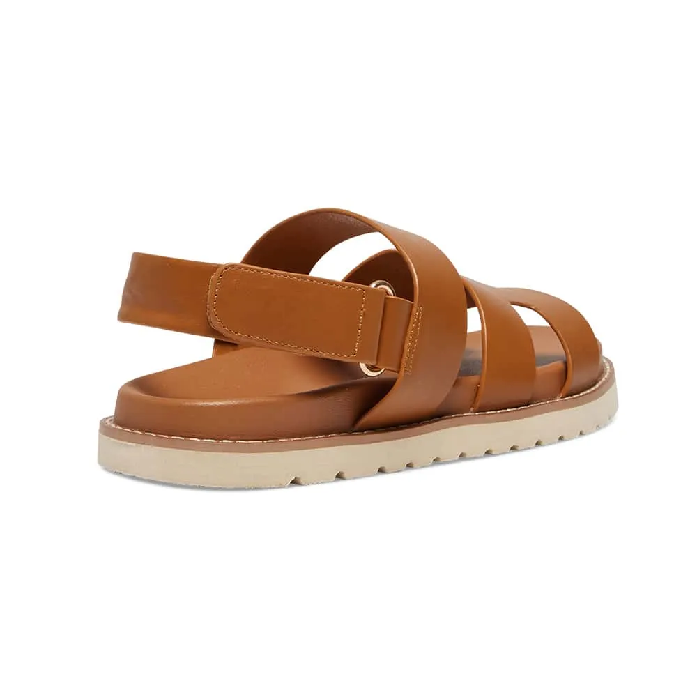 Daisy Sandal in Tan Smooth