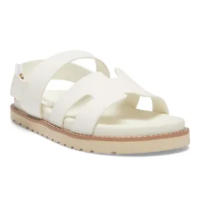 Daisy Sandal in White Smooth