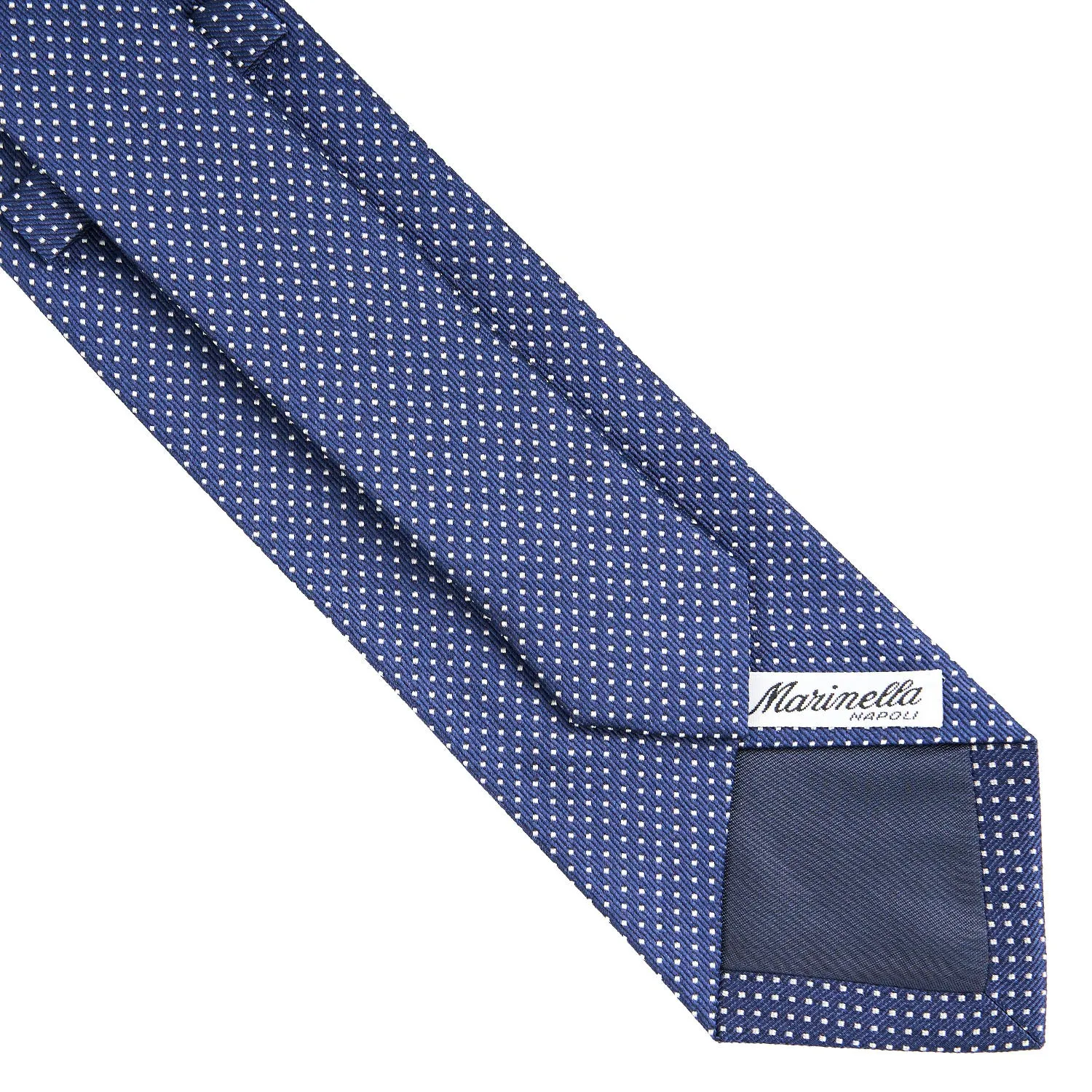 DARK BLUE CEREMONIAL JACQUARD SILK TIE