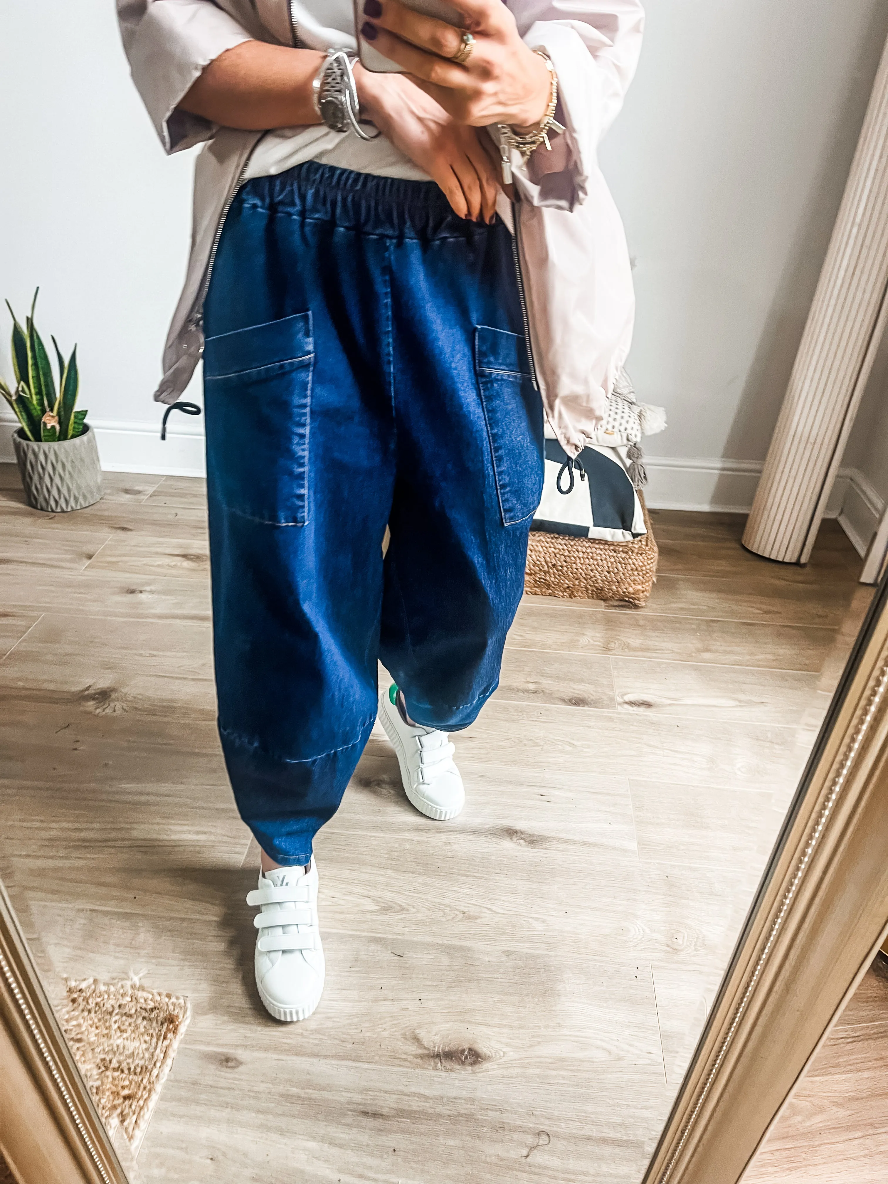 Denim Balloon Trousers