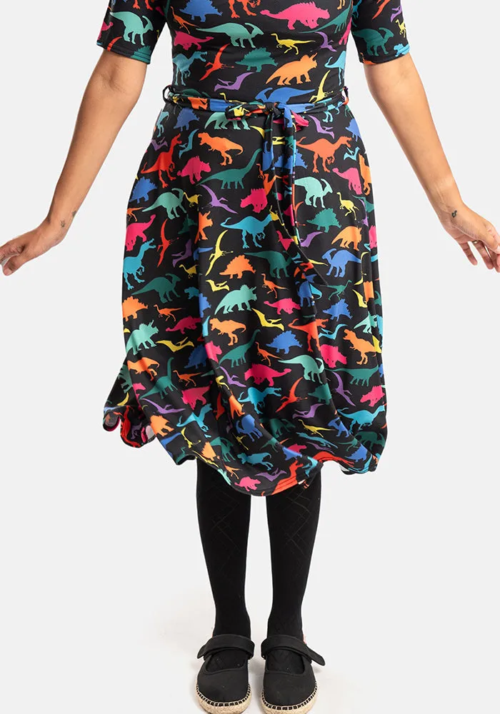 Dia Dinosaur Print Swing Dress