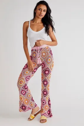 DIAMOND CROCHET FLARE PANTS X FREE PEOPLE