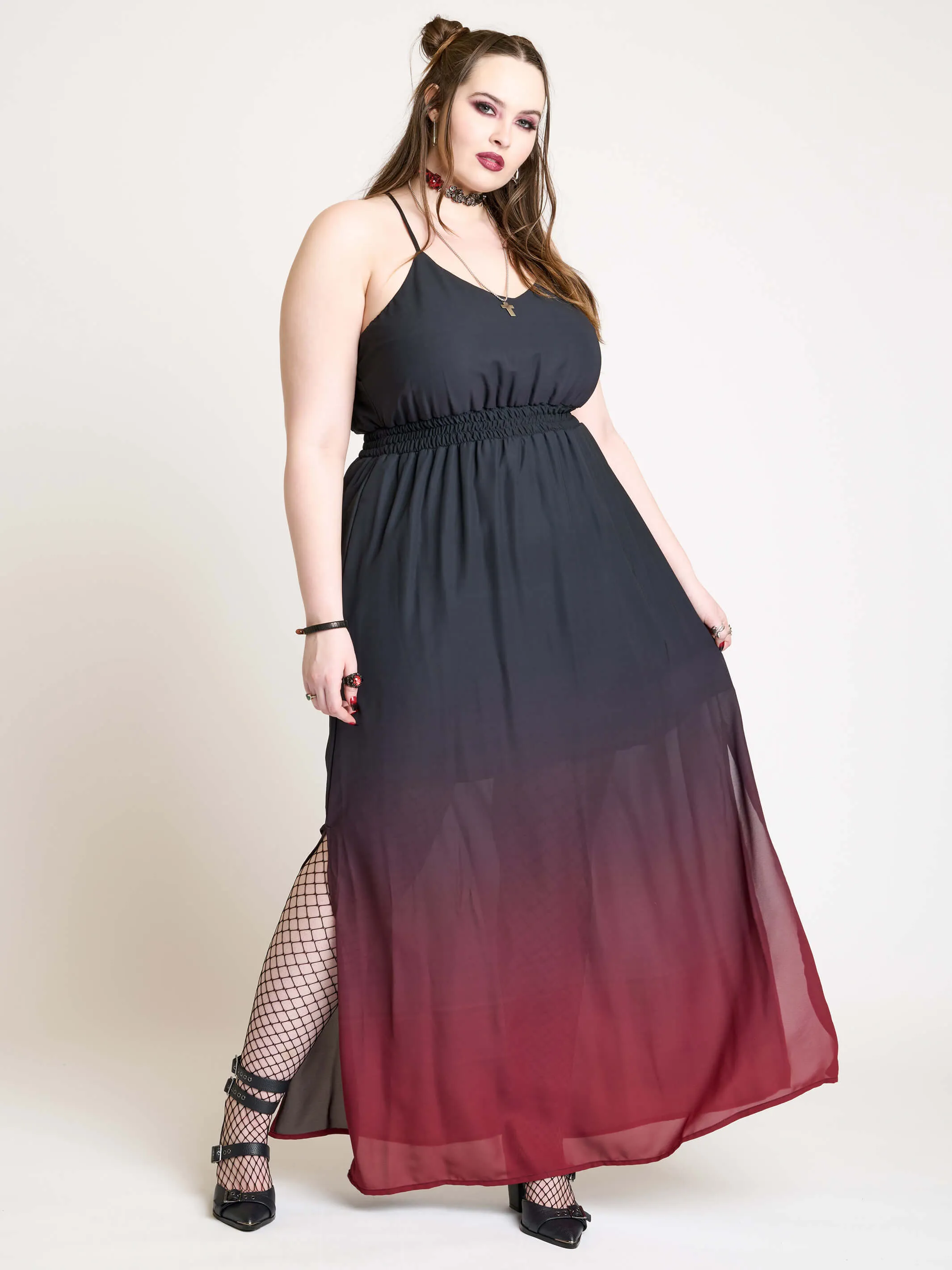 Dipped in Blood Maxi Dress