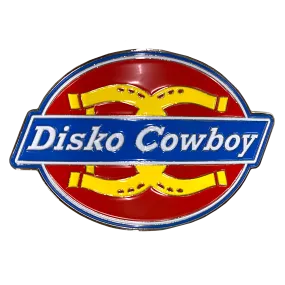 Disko Cowboy Enamel Belt Buckle