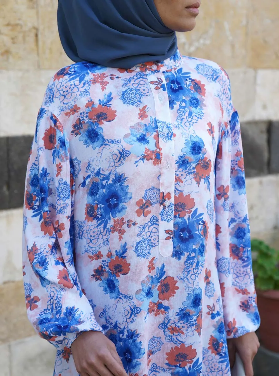 Dropped Shoulders Printed Tunic