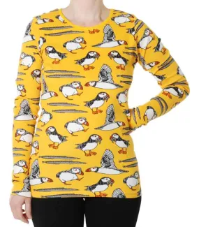 DUNS Long Sleeved T-shirt Adult - Puffin Lemon Chrome