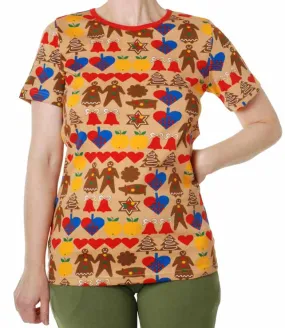 DUNS Short Sleeved T-shirt Adult - Gingerbread Brown