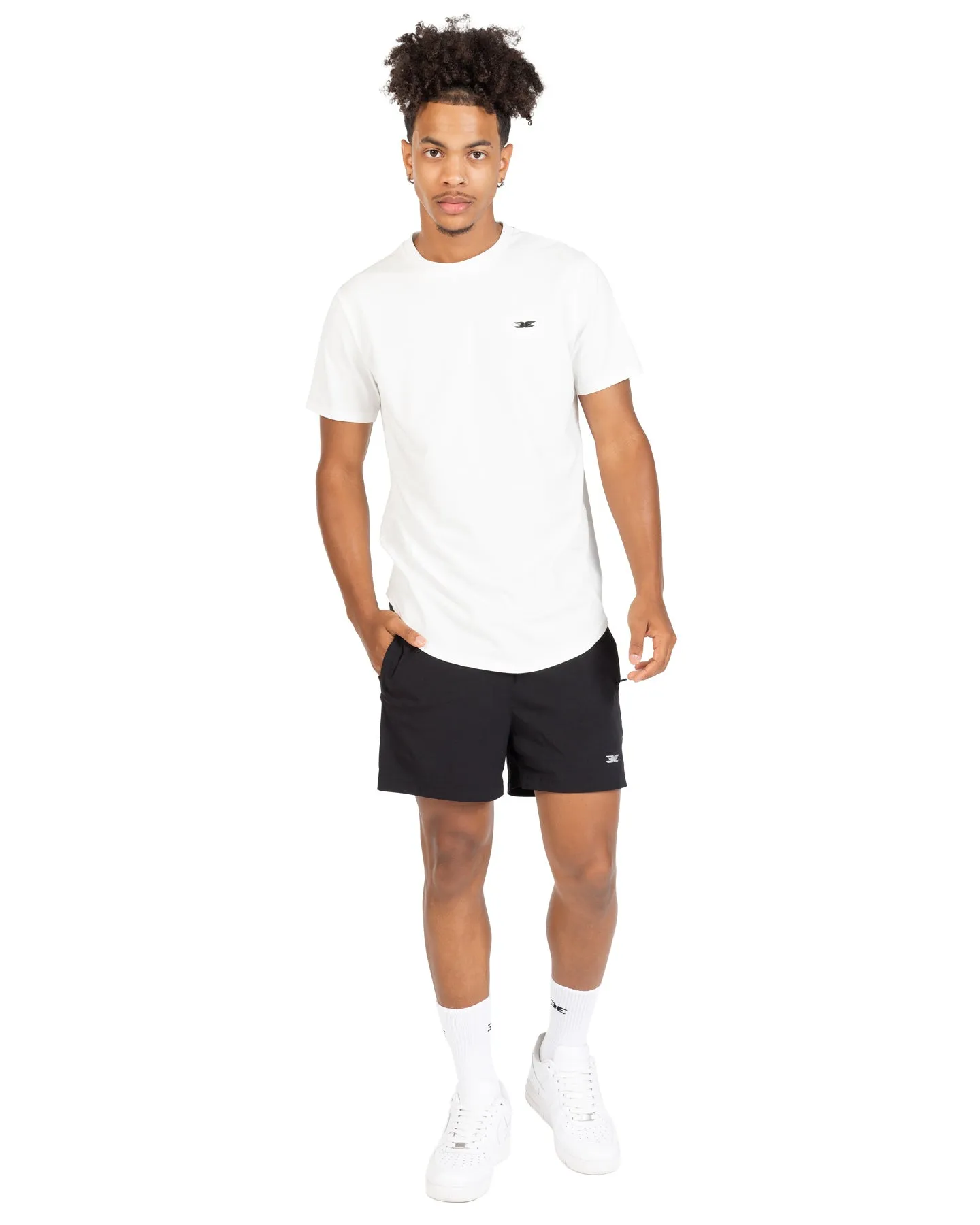 Essential Scoop Tee - White