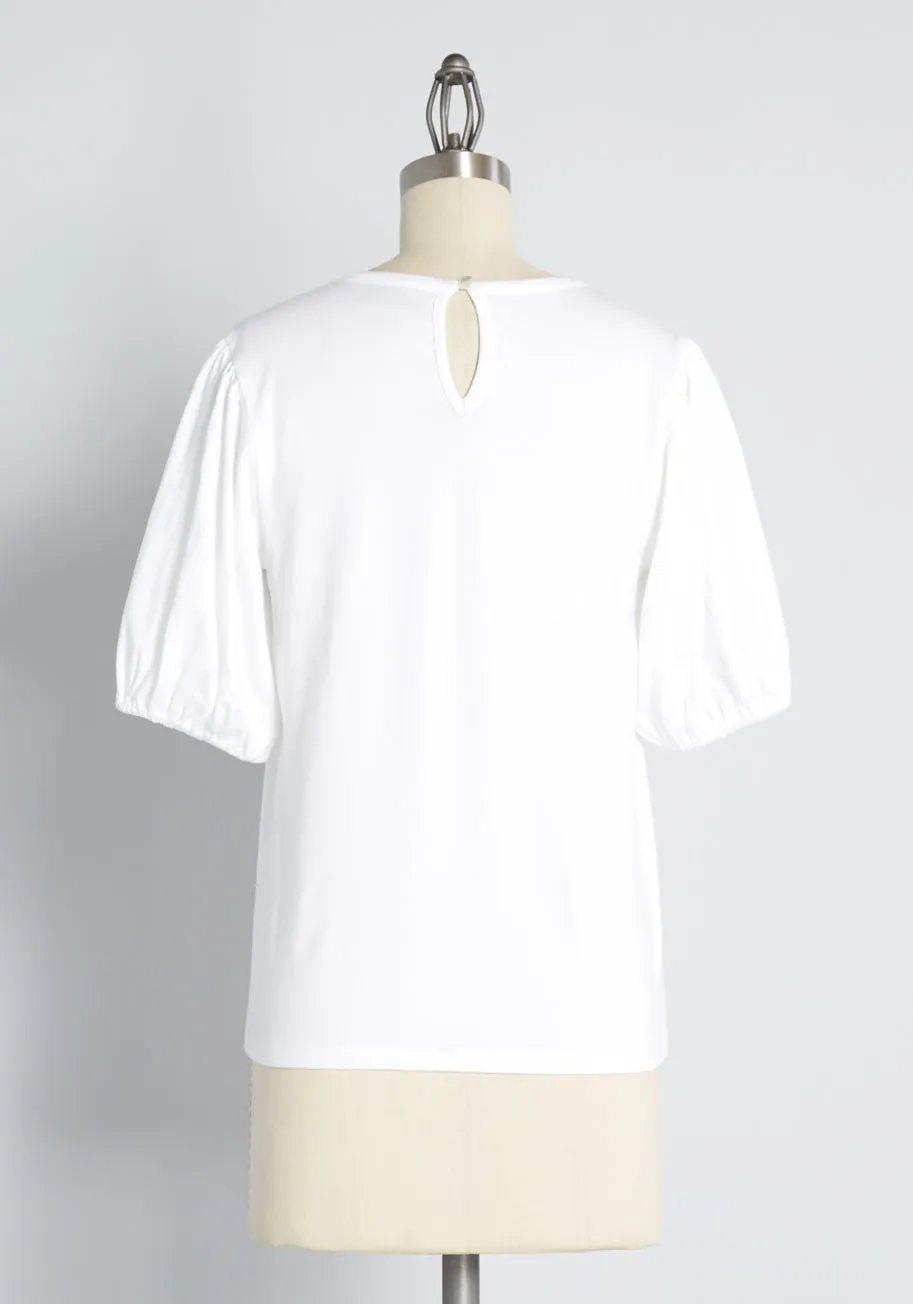 Essentially Reimagined Puff Sleeve Tee