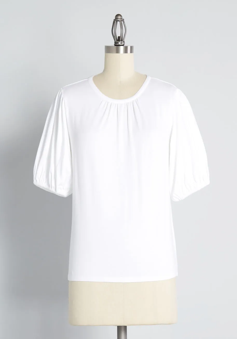 Essentially Reimagined Puff Sleeve Tee