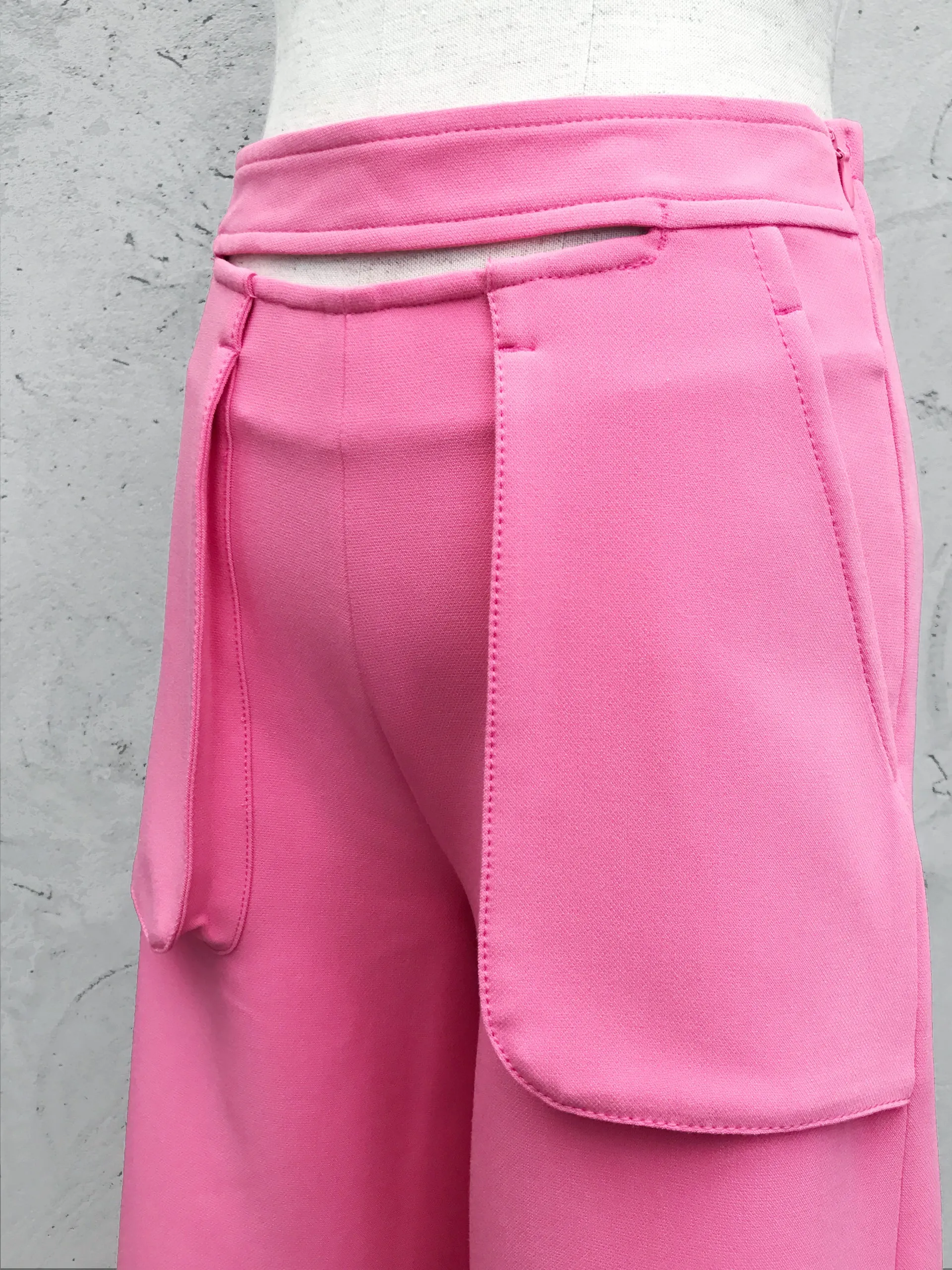 Final Sale! Spring Pink Split Waisting Culottes