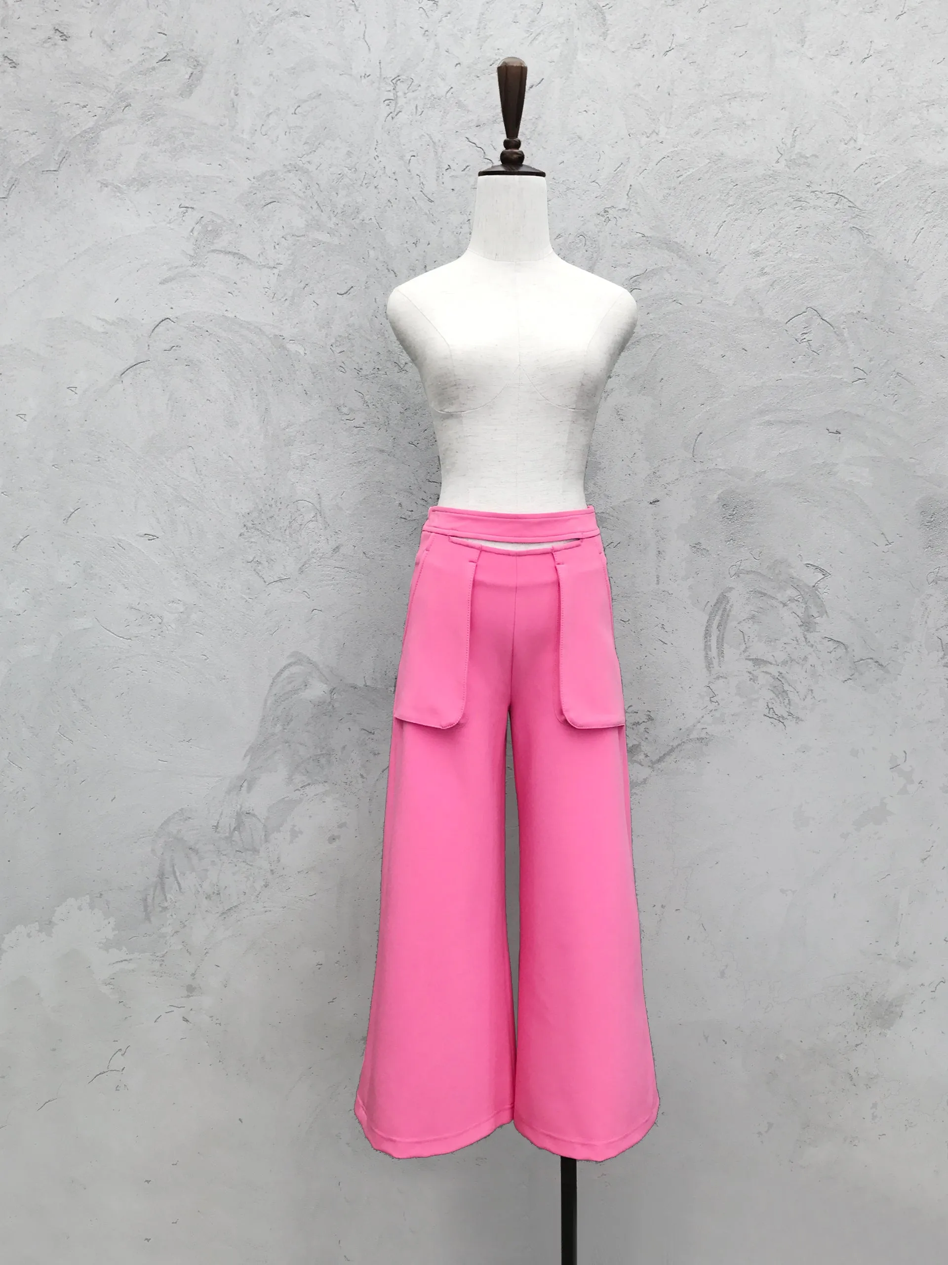 Final Sale! Spring Pink Split Waisting Culottes