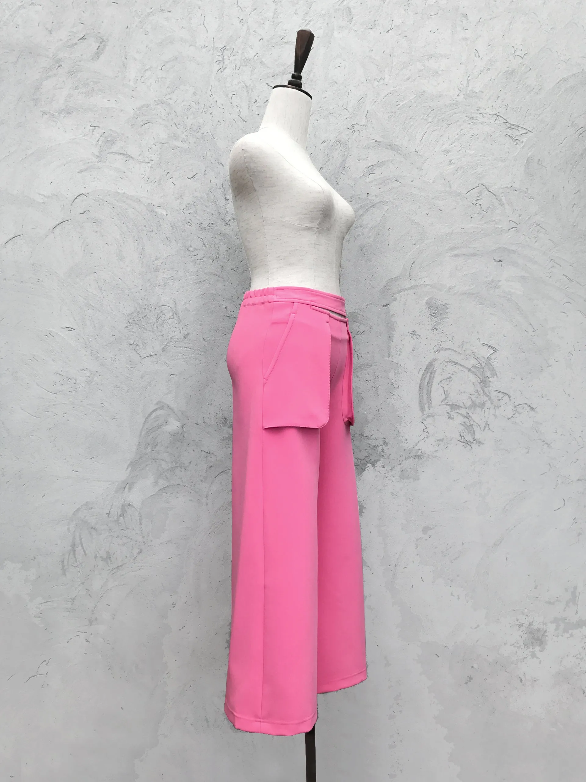 Final Sale! Spring Pink Split Waisting Culottes