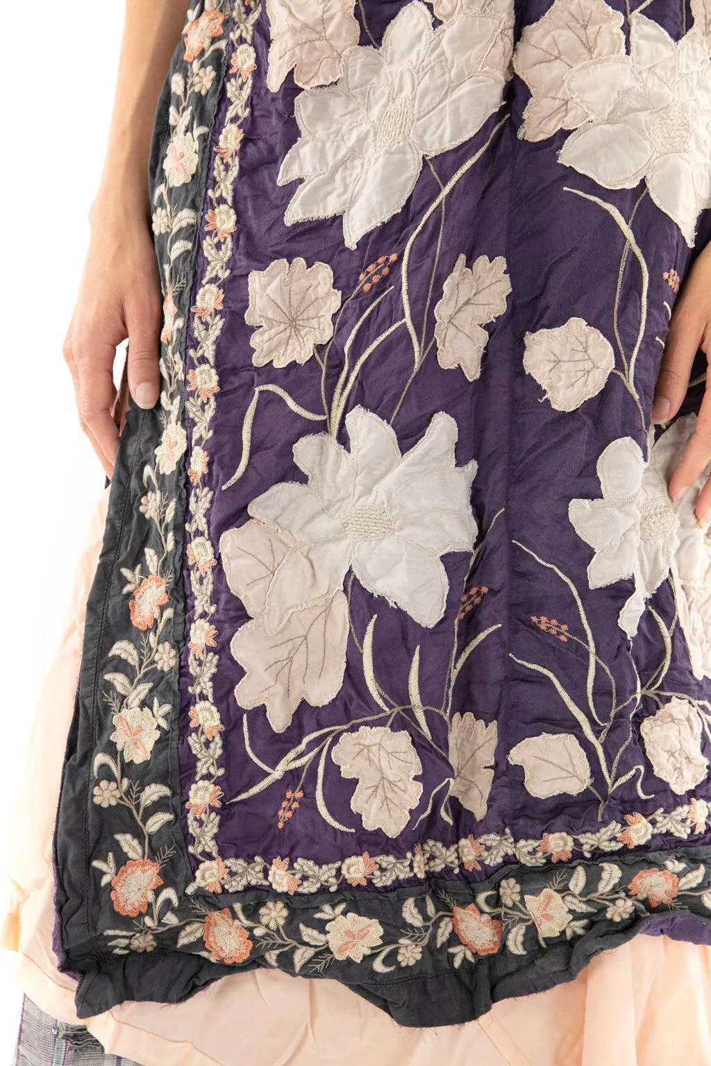 Floral Appliqué Danji Kimono