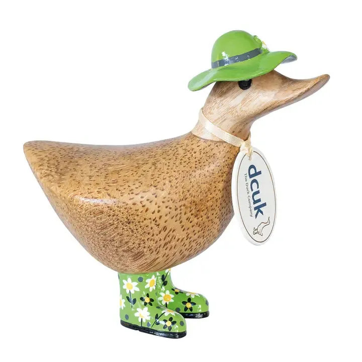 Floral Hat and Boots Duckys