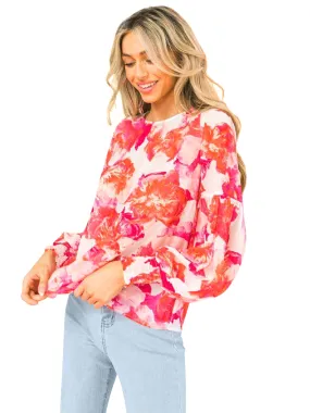 Flying Tomato Floral Print Blouse